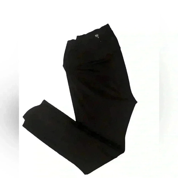 Athleta Women’s Black Leggings. Laser Cut Down Side. Drawstring Waist Size Small - Picture 1 of 7